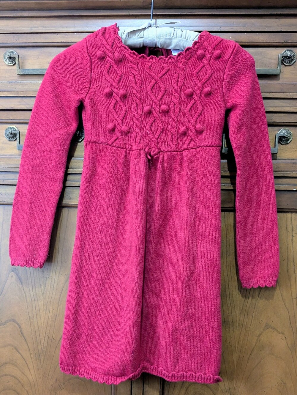 Gymboree Raspberry Pink Knit Long-Sleeve Dress